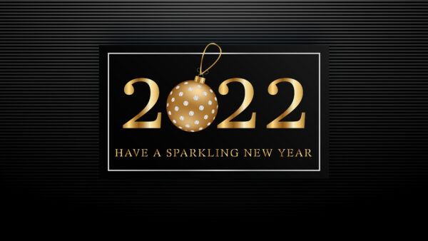 Wallpaper 2022, New, Have, Background, Year, Sparkling, Black