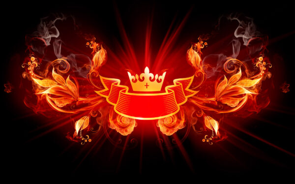 Wallpaper Wide, King, Design, Fire