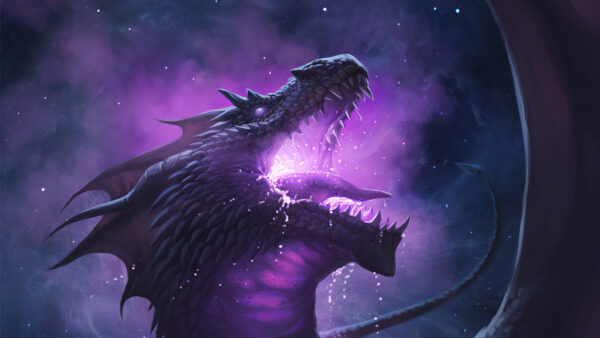 Wallpaper Background, Purple, Dragon