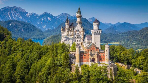 Wallpaper Bavaria, Desktop, Castle, Neuschwanstein, Travel, Germany