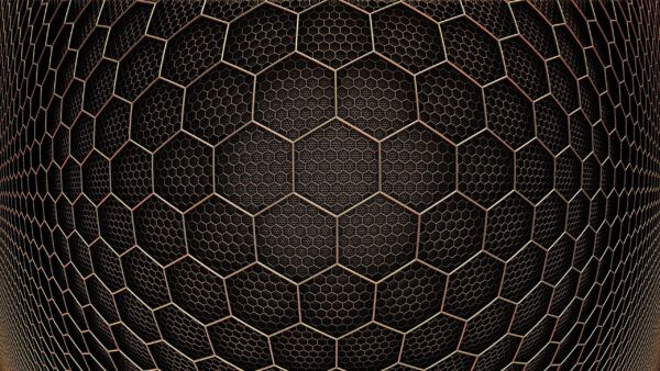 Wallpaper Abstract, Hexagon, Shape, Black
