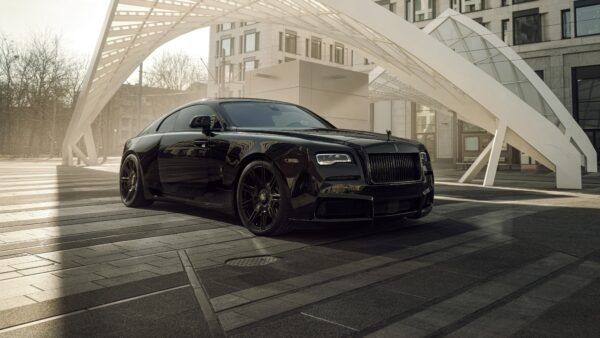 Wallpaper Badge, Black, Wraith, Spofec, Rolls, Cars, 2021, Overdose, Royce