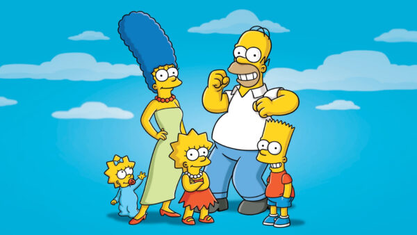 Wallpaper Bart, Blue, Simpson, Sky, Background, Family