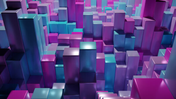 Wallpaper Abstract, Desktop, Rectangle, Blue, Pink