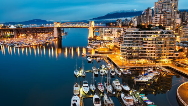 Wallpaper Island, Night, Canada, Granville