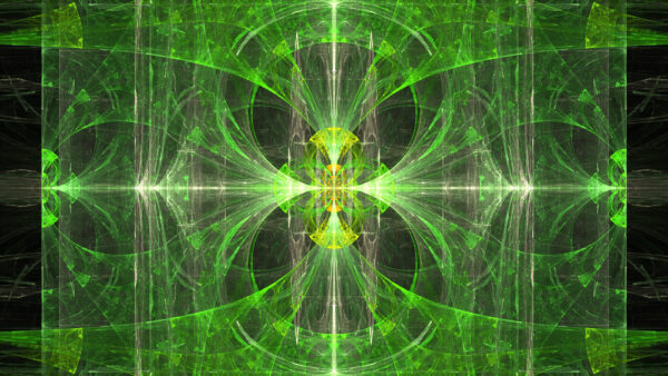 Wallpaper Desktop, Pattern, Abstract, Green, Mobile, Fractal, Kaleidoscope, Glare