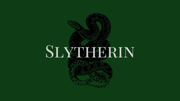 Wallpaper Logo, Slytherin, Background, Green, White, Word