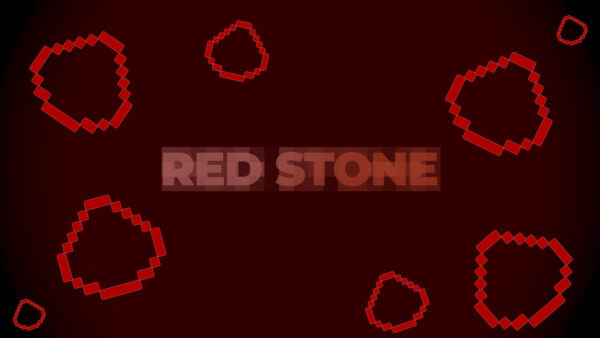 Wallpaper Minecraft, Stone, Red, Desktop