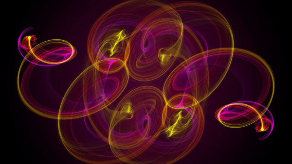 Wallpaper Trippy, Abstract, Colorful, Patterns, Fractal, Dark, Swirl