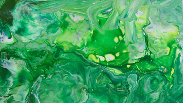 Wallpaper Green, Abstract, Stains, Abstraction, Paint