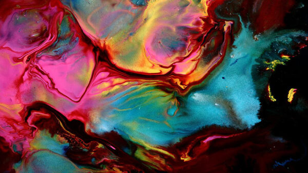 Wallpaper Colors, Bright, Liquid, Paint, Stains, Mixed, Dark