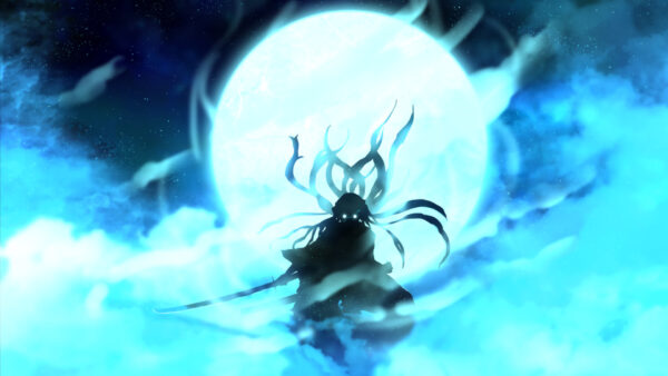 Wallpaper Anime, Blue, Hair, Long, View, Stars, Dark, With, Slayer, Muichiro, Background, Desktop, Moon, Back, Sky, And, Tokito, Demon