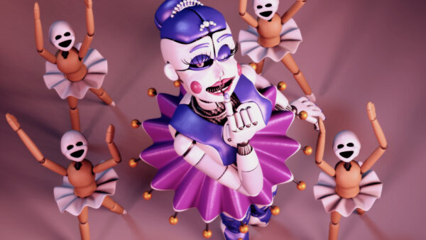 Wallpaper With, Sister, Freddy’s, Location, Desktop, FNAF, Five, Ballora, Nights, Foxy, Group