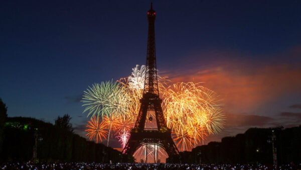 Wallpaper Dark, Sky, Background, Eiffel, Desktop, With, And, Fireworks, Paris, Travel, Tower