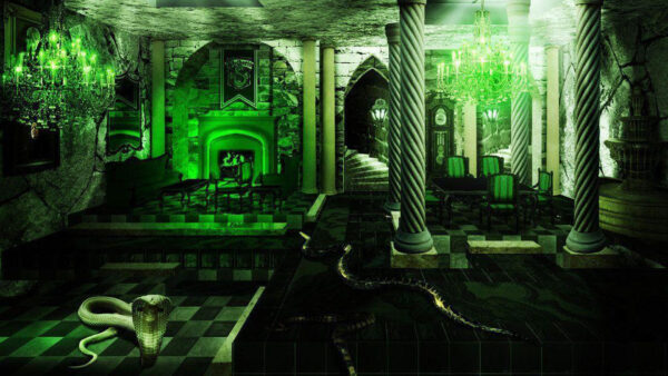 Wallpaper Desktop, Floor, Slytherin, Snake