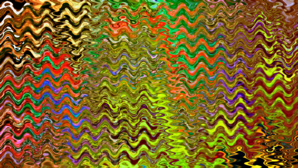 Wallpaper Desktop, Rainbow, Abstract, Digital, Art, Wave, Artistic