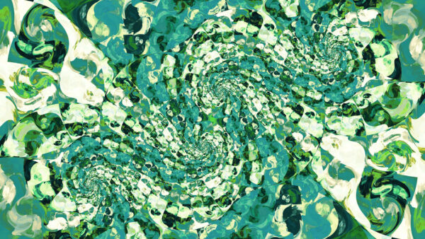 Wallpaper Abstract, Swirl, Green, Artistic, Desktop