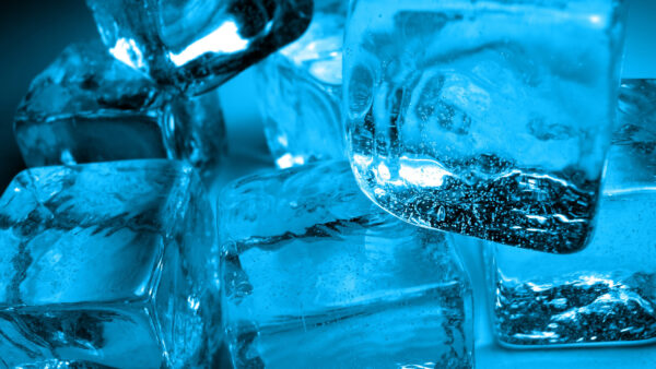 Wallpaper Blue, Ice, Cubes, Cube, Desktop