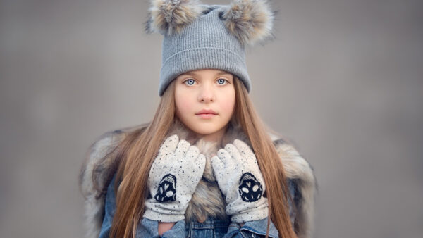 Wallpaper Cute, And, Gloves, Blue, Jeans, Beautiful, Wearing, Cap, Eyes, Dress, Girl