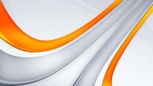 Wallpaper Swirl, Orange, Art, White