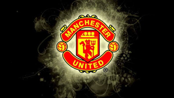 Wallpaper Logo, Red, Manchester, White, Background, Black, Yellow, United