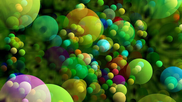 Wallpaper Balls, Background, Bubble, Abstraction, Colorful, Bokeh, Abstract