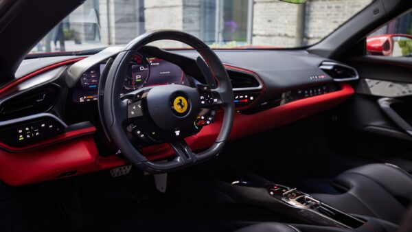 Wallpaper Ferrari, 296, Cars, Interior, GTB, 2022