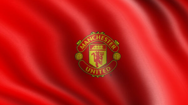 Wallpaper Manchester, Logo, Silk, Red, United, Background, Texture