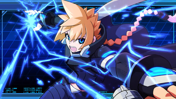 Wallpaper Gunvolt, Azure, Striker