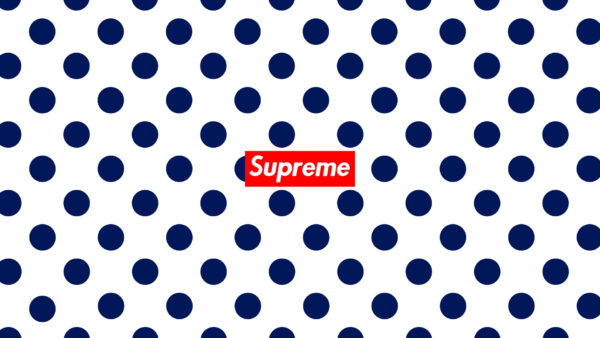 Wallpaper Rounds, White, Background, Supreme, Blue, Logo