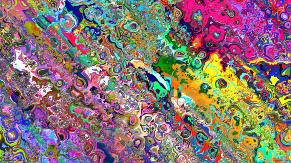 Wallpaper Colorful, Abstraction, Pattern, Trippy, Shapes, Liquid
