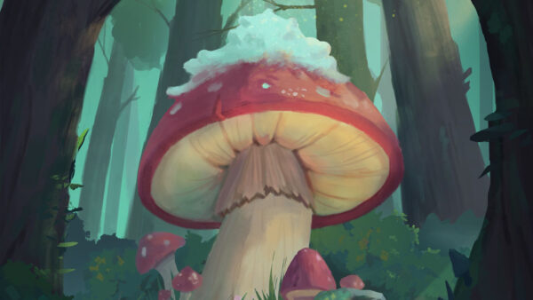 Wallpaper Tale, Fairy, Mushroom, Forest, Anime