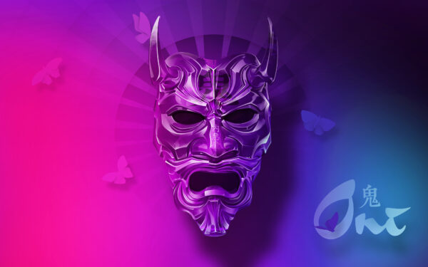 Wallpaper Oni, Mask