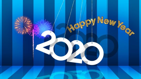 Wallpaper 2020, New, Happy, Year