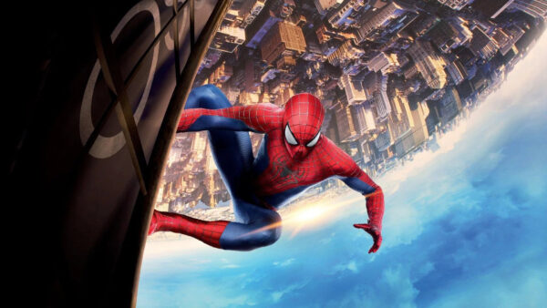 Wallpaper Reverse, Spiderman, Building, Sky, Background