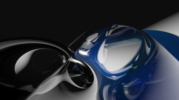 Wallpaper Blue, Mobile, White, Desktop, Abstract