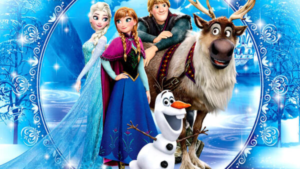 Wallpaper Kristoff, Elsa, Anna, Olaf, Frozen