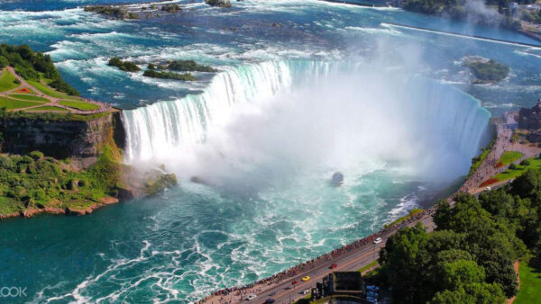 Wallpaper Travel, New, Aerial, Niagara, York, Falls, View