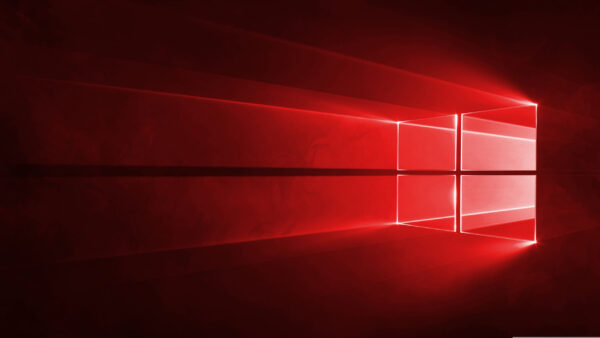 Wallpaper Red, Background, Windows, Logo