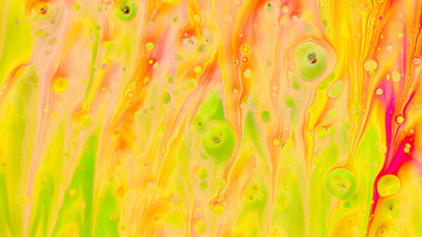 Wallpaper Desktop, Yellow, Abstract, Stains, Liquid, Paint