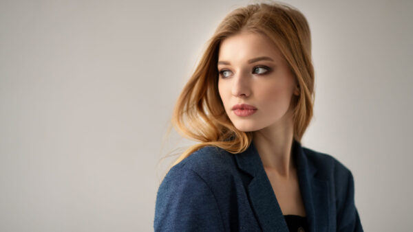 Wallpaper Model, Background, Wearing, Girls, Beautiful, Black, Girl, Blue, White, Dress