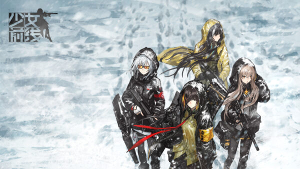 Wallpaper Frontline, UMP45, M16A1, Falling, Snow, Games, KSG, Girls, Desktop, RO635