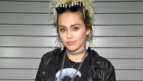 Wallpaper Leather, And, Shirt, Gray, Cyrus, Coat, Wearing, Miley, Black, Eyes, Desktop