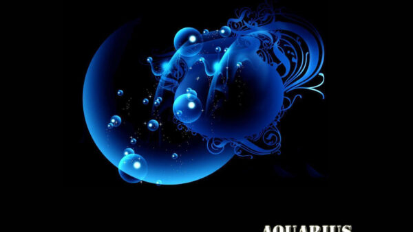 Wallpaper Water, Aquarius, Black, Bubble, Background