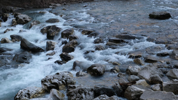 Wallpaper Stones, Stream, Ripple, Nature, River, Mobile, Waterfall, Desktop