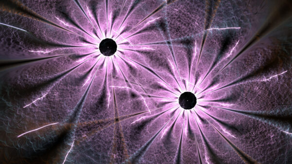 Wallpaper Flower, Art, Glow, Fractal, Purple, Abstract, Pattern, Light