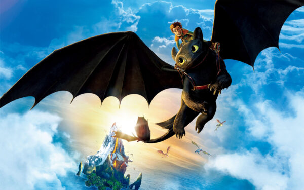 Wallpaper Riding, Toothless, Hiccup