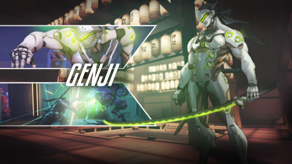 Wallpaper Overwatch, Genji