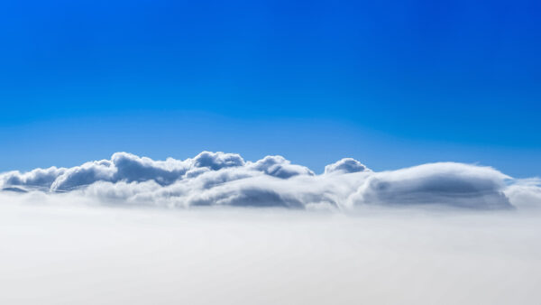 Wallpaper Clouds, Blue, Sky