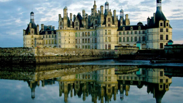 Wallpaper With, Water, Reflection, Palace, France, Travel